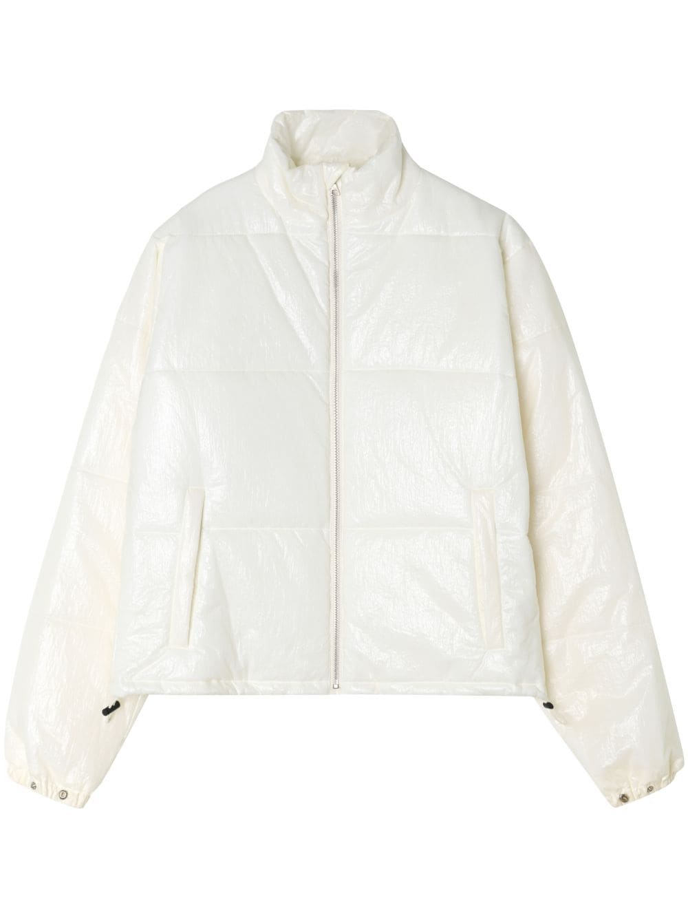 John Elliott High-neck Padded Puffer Jacket In White