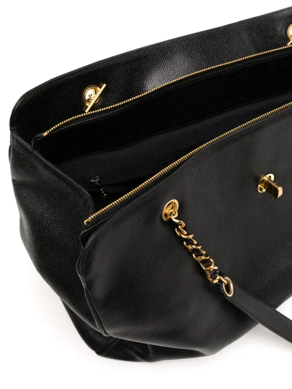 CHANEL Pre-Owned 1997 Jumbo Supermodel Shoulder Bag | Black