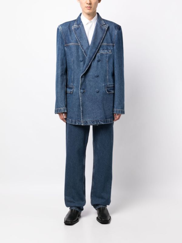 Tibi deals denim blazer