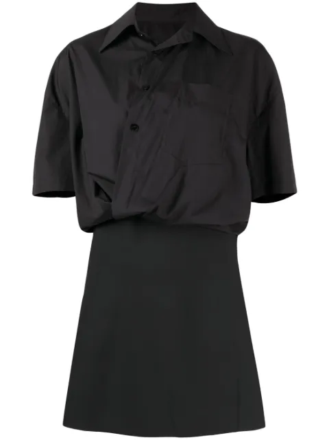 JNBY wrapped short-sleeved dress