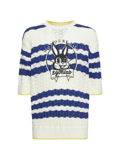 EGONlab. bunny striped T-shirt