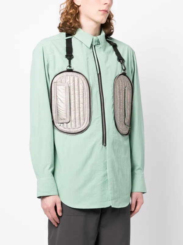 Tシャツ・カットソー CRAIG GREEN Craig Green Padded Worker Shirt Craig Green padded-pocket zip-up Shirt | Green | FARFETCH