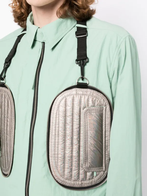 Craig Green padded-pocket zip-up Shirt | Green | FARFETCH