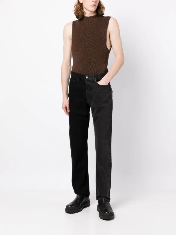 AMBUSH ストレートジーンズ | ブラック | FARFETCH JP