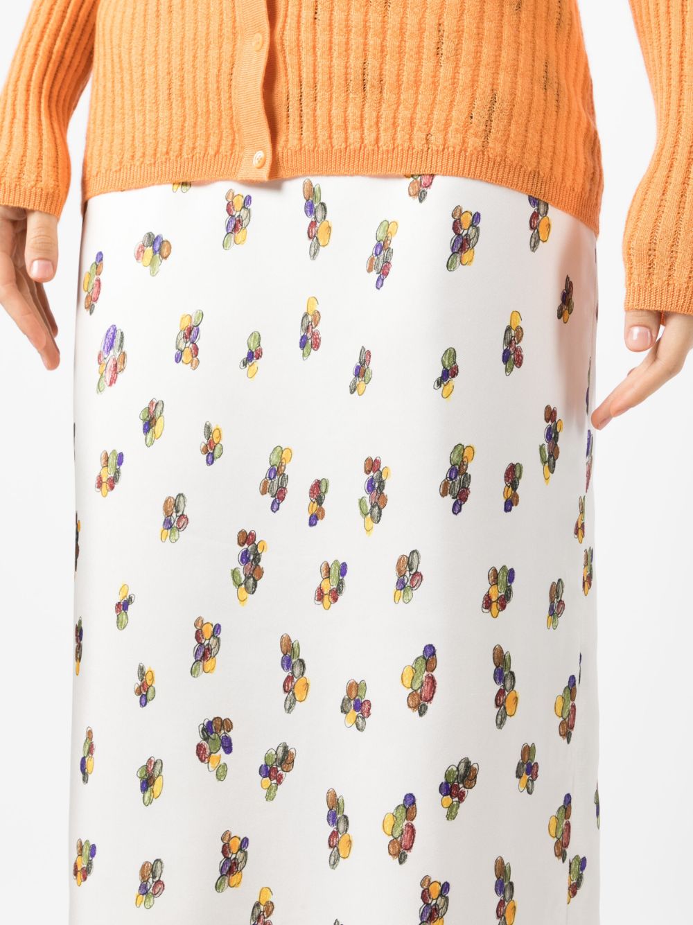 White stuff yellow outlet skirt