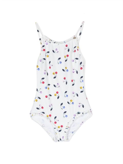 Bonpoint cherry-print swimsuit