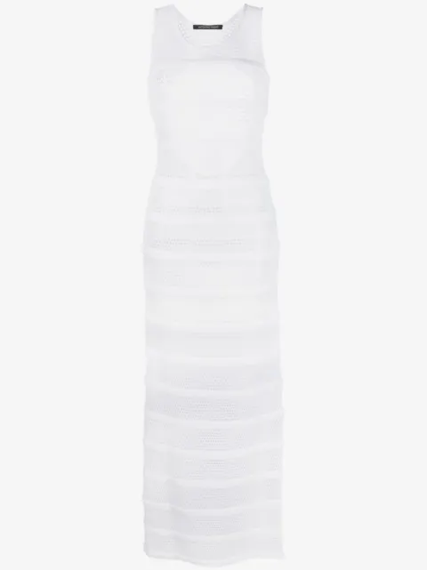 Antonino Valenti Semi-transparentes Maxikleid