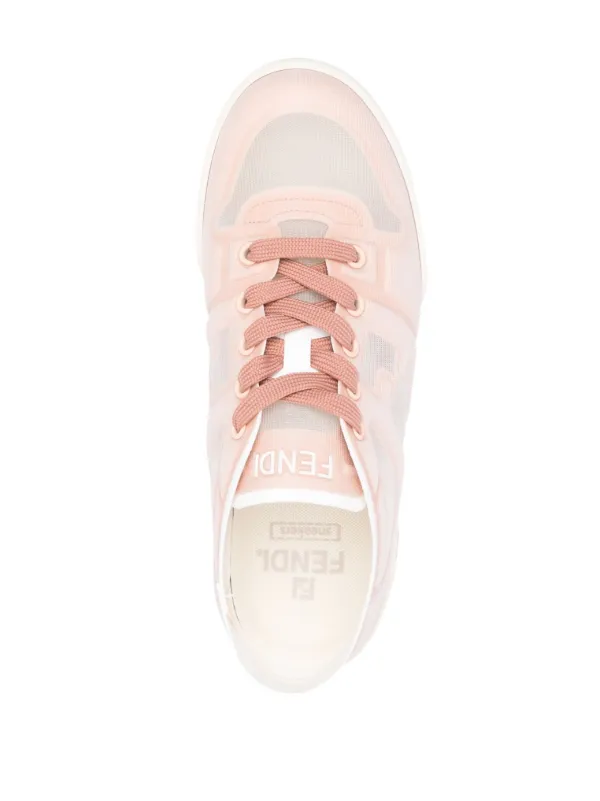 スニーカー FENDI Women Sneakers 8E8670ASB2F1RUY Pink Fendi Women's Match Mesh Pink Low Top Sneakers & Trainers