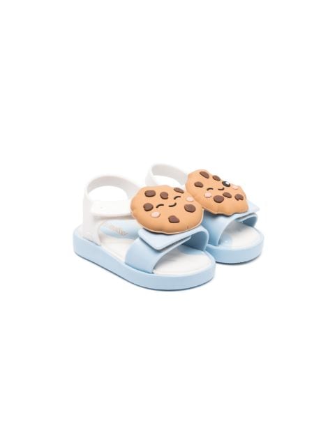 Mini Melissa cookie-patch open-toe sandals