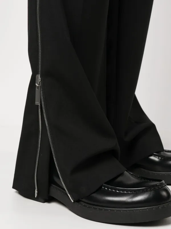 Fluid Crepe Side-Zip Pant