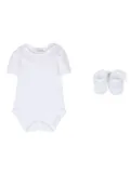 Story Loris lace-trim body set - White