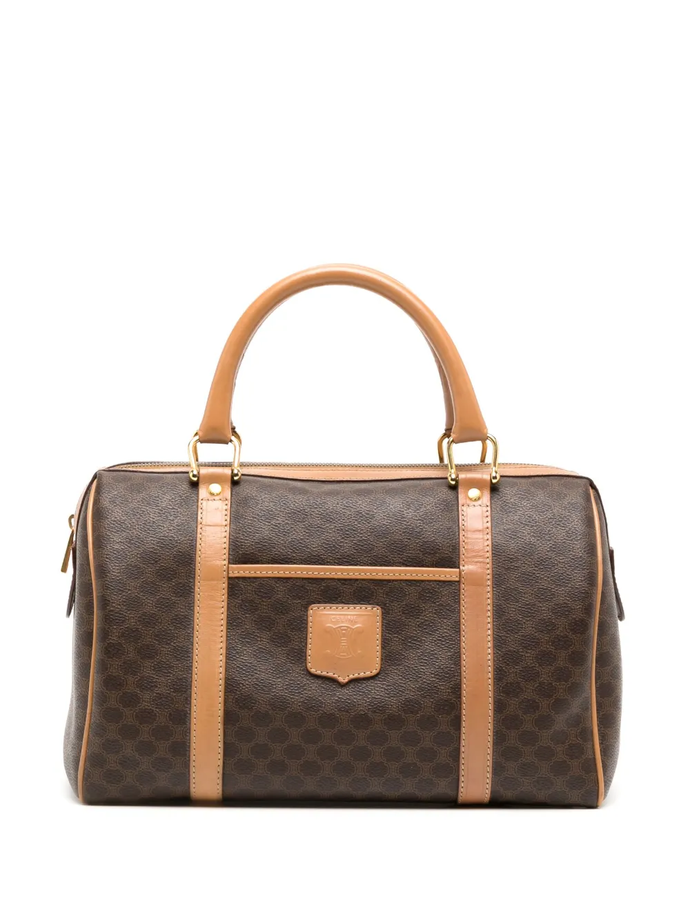 Céline Pre-Owned 1990-2000s Macadam logo patch Boston handbag