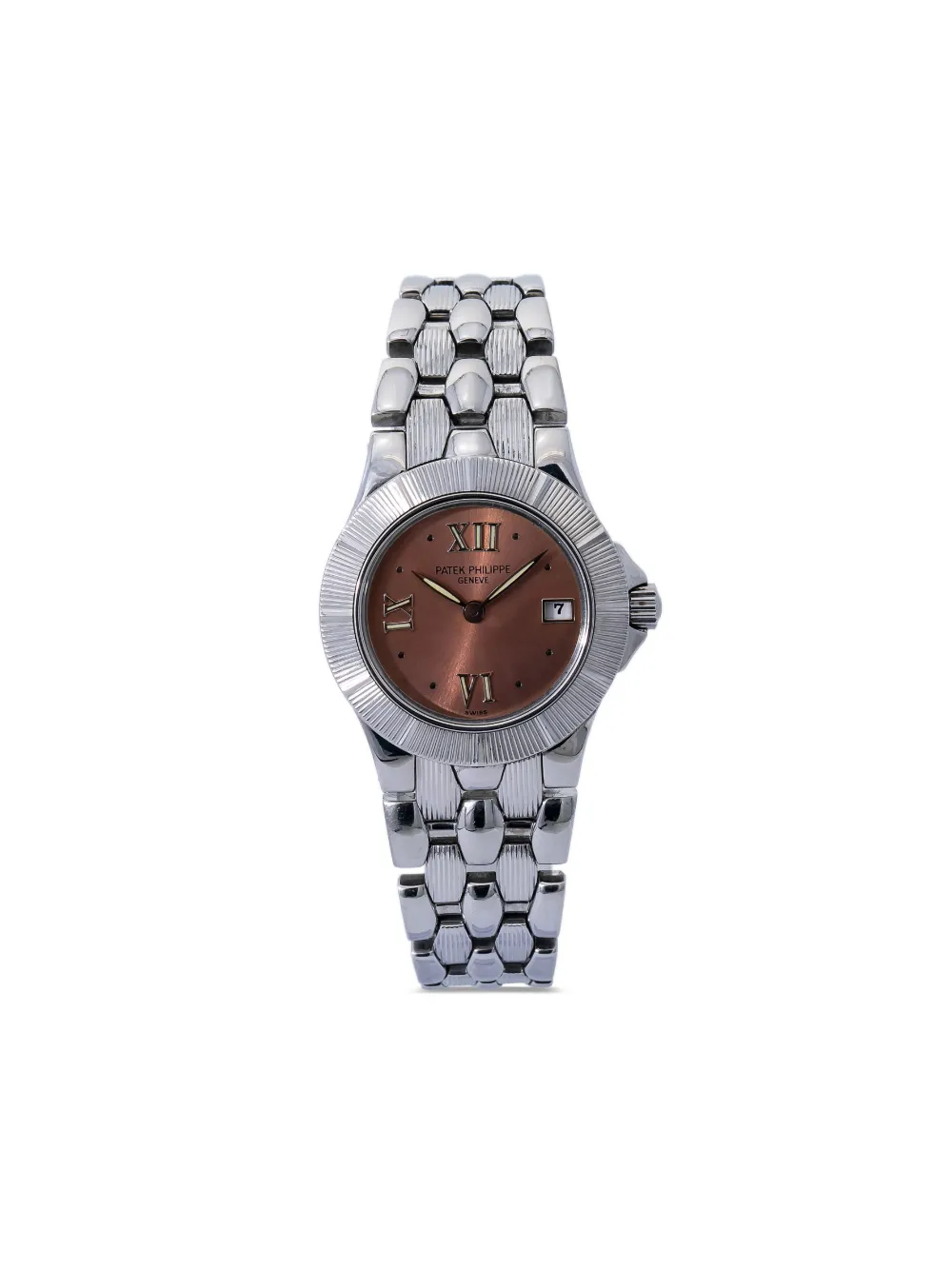 Pre-owned Patek Philippe  Neptune 27mm In Salmon