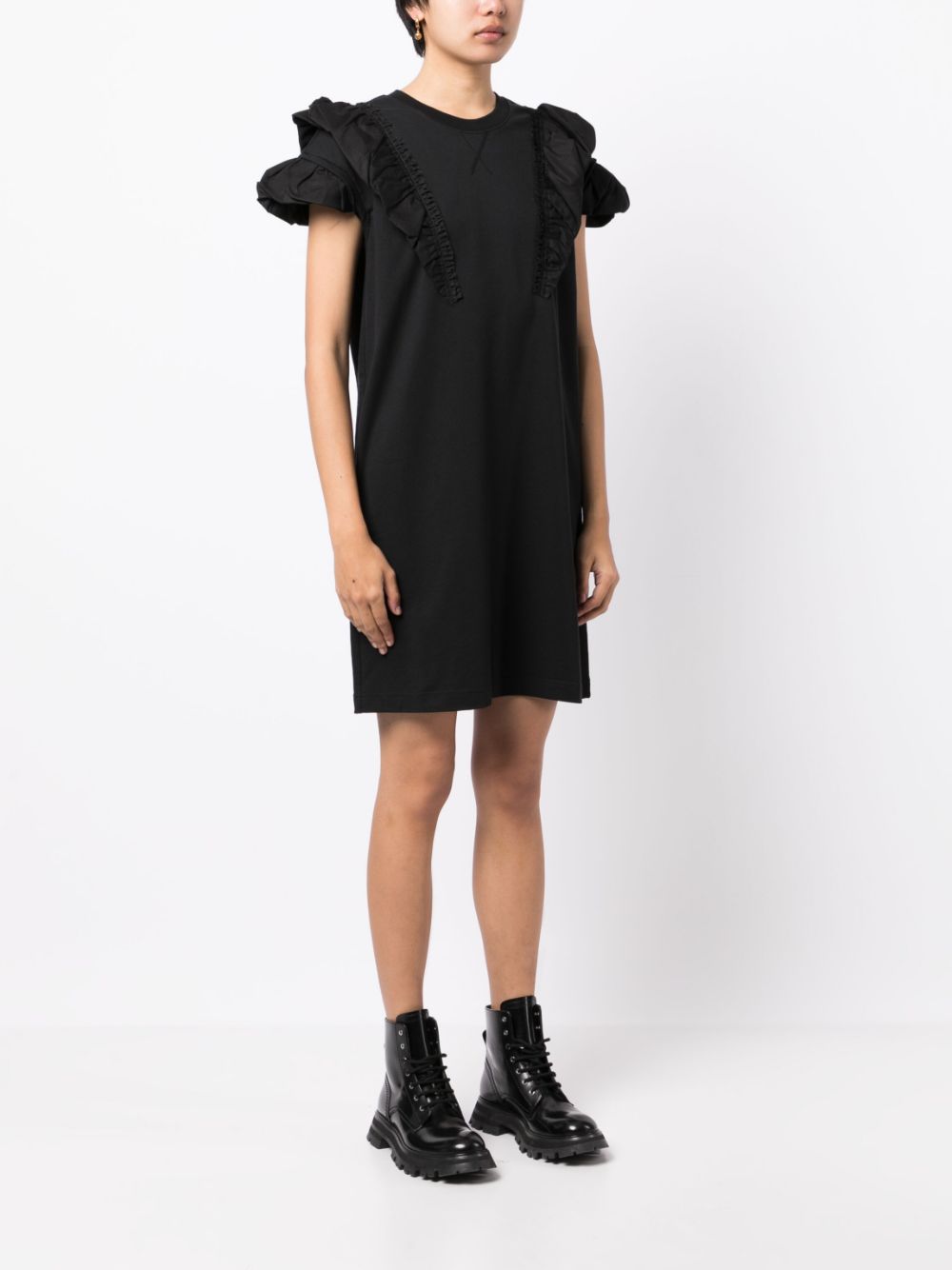 JNBY ruffled-detailed short-sleeved dress Women