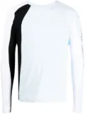 GmbH logo-print long-sleeve T-shirt - Blue
