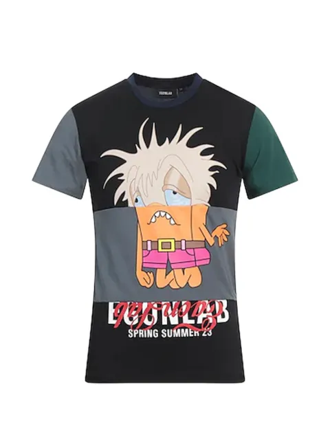 EGONlab. Upside Down cartoon-print T-shirt
