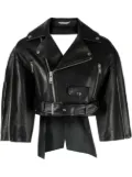 Undercover cut-out biker jacket - Black