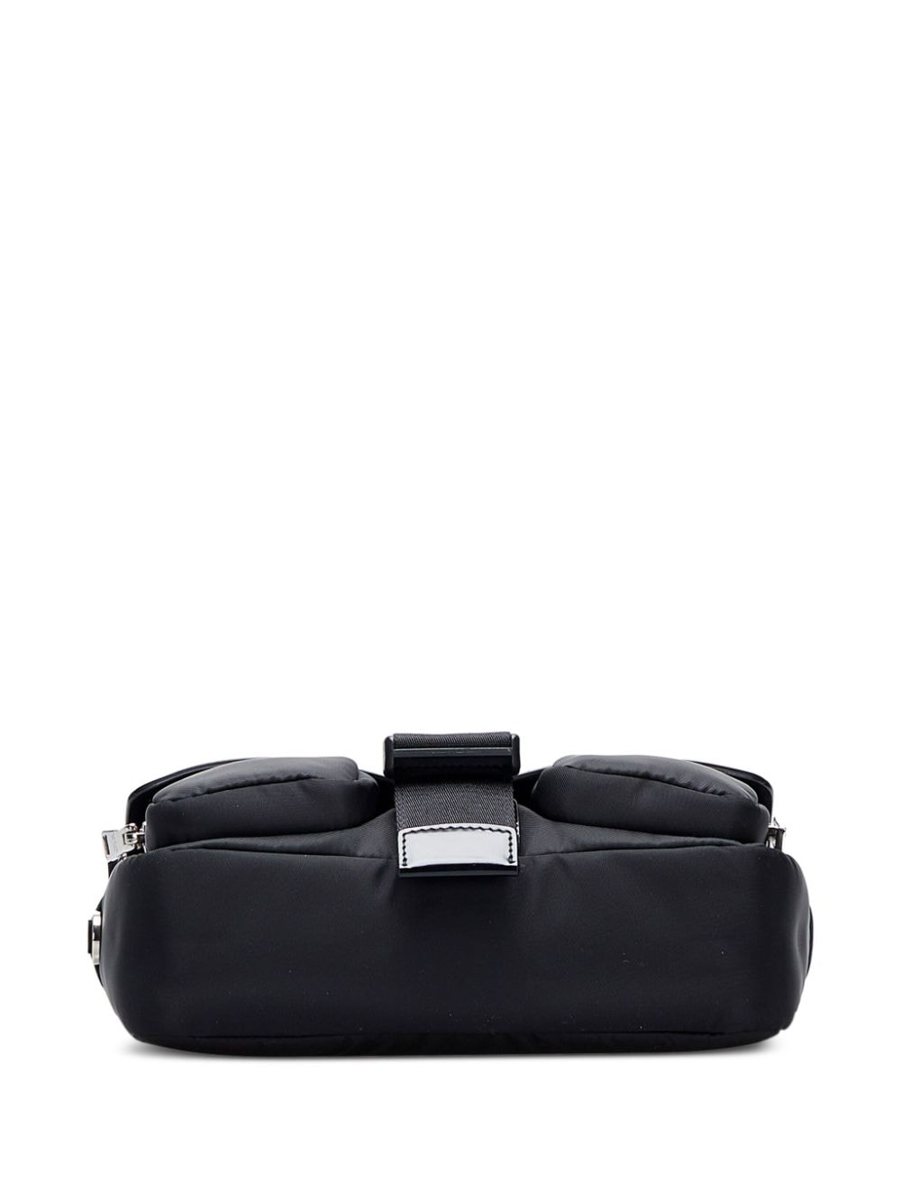 Prada Pocket Buckle-embellished Recycled-nylon Cross-body Bag in Black