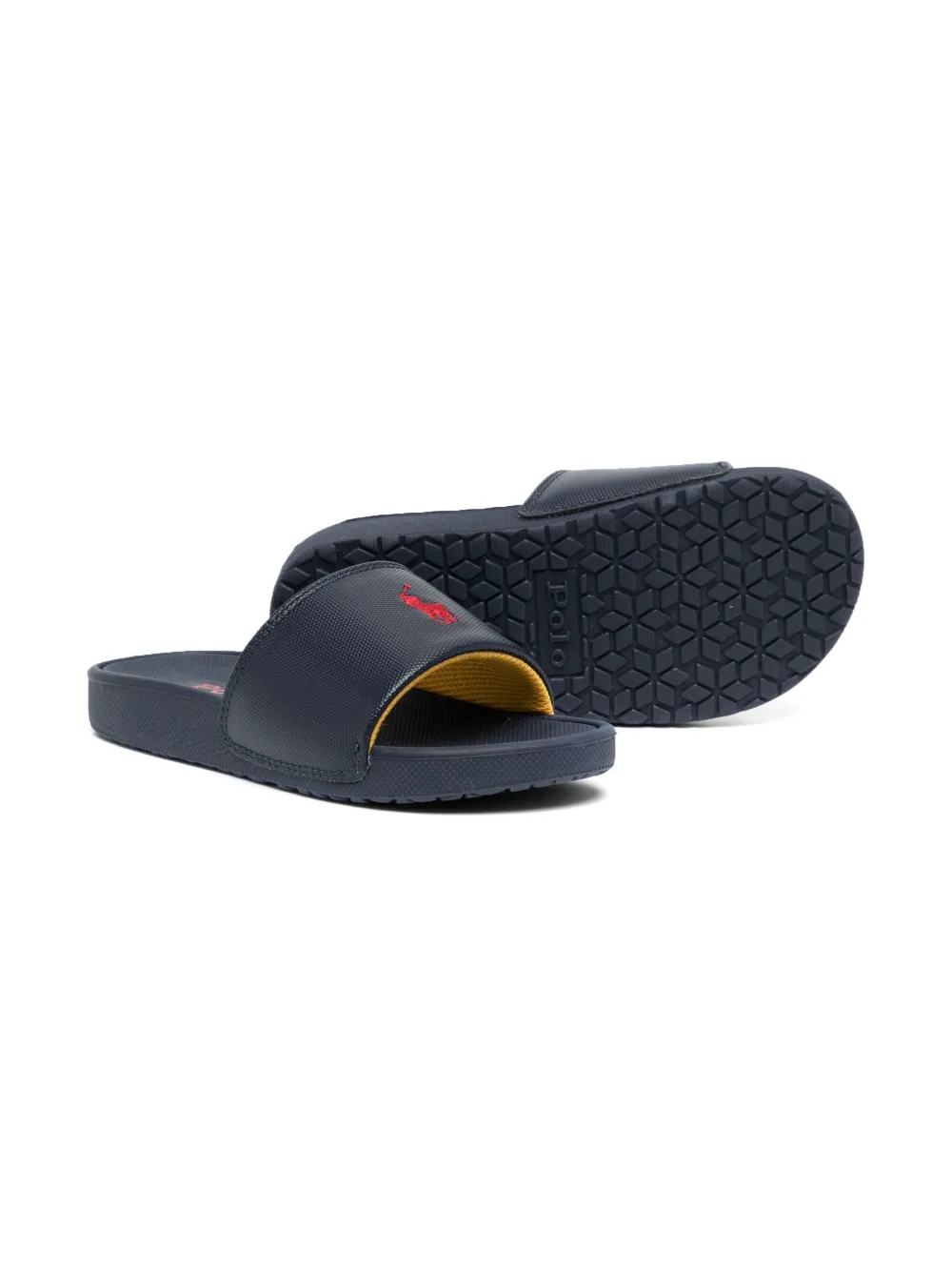 POLO RALPH LAUREN KIDS Sandalen met geborduurd logo - Blauw