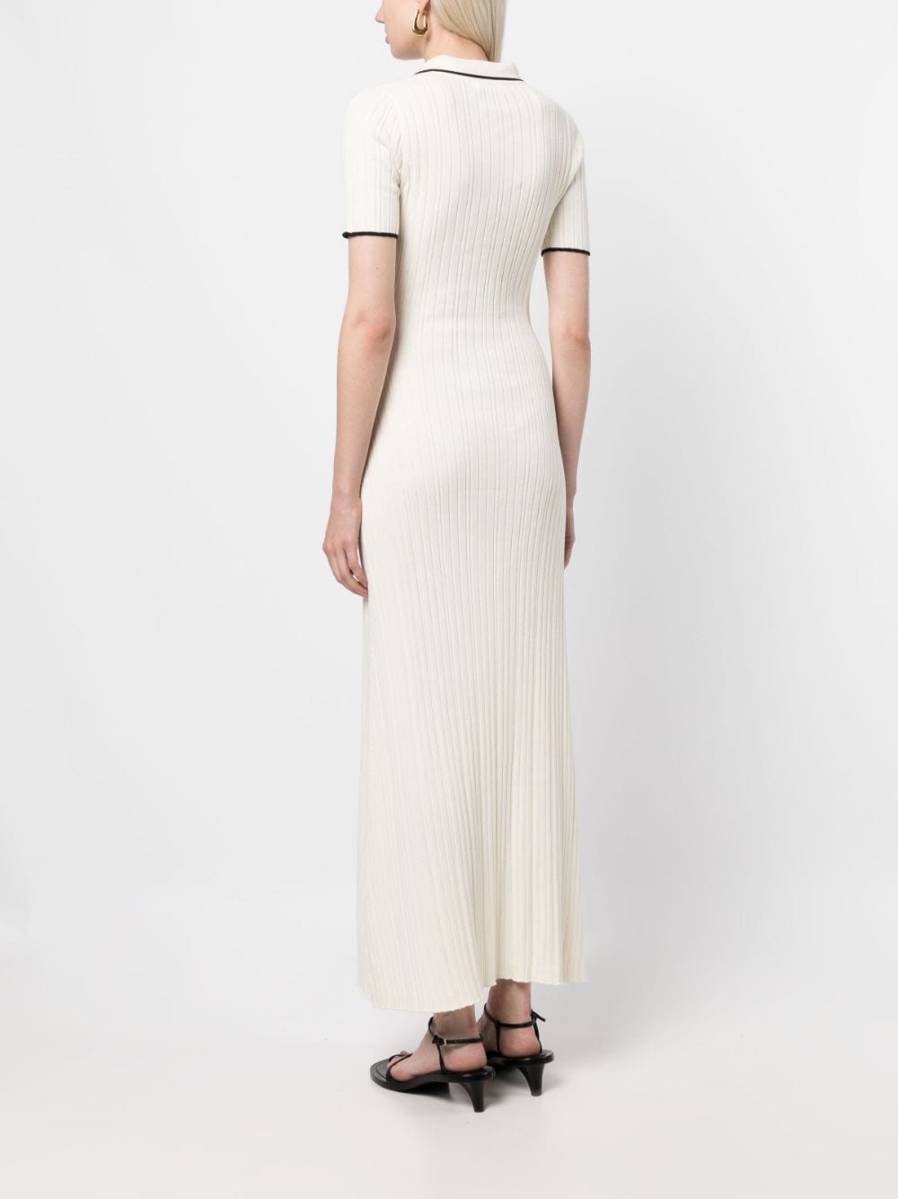 Anna Quan Penelope ribbed-knit Polo Midi Dress - Farfetch