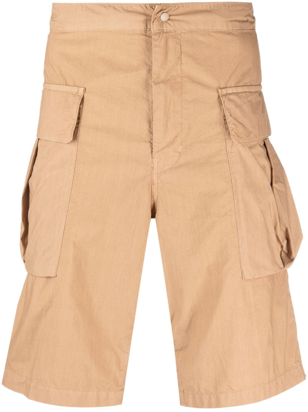 Aspesi Knee-length Cargo Shorts In Beige