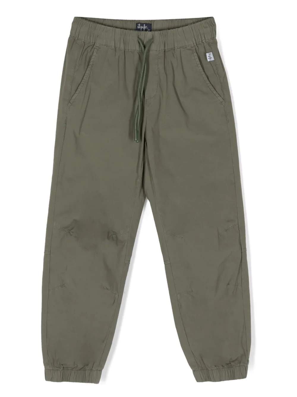 Il Gufo Drawstring-waist Cotton Trousers In Green