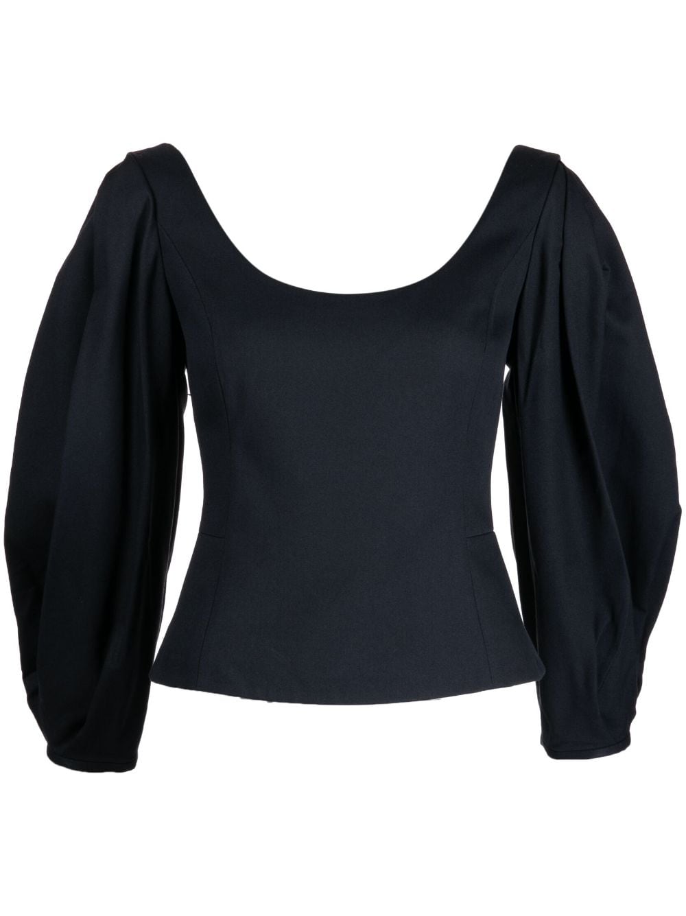 Gabriela Hearst Open-back Silk Top In Black