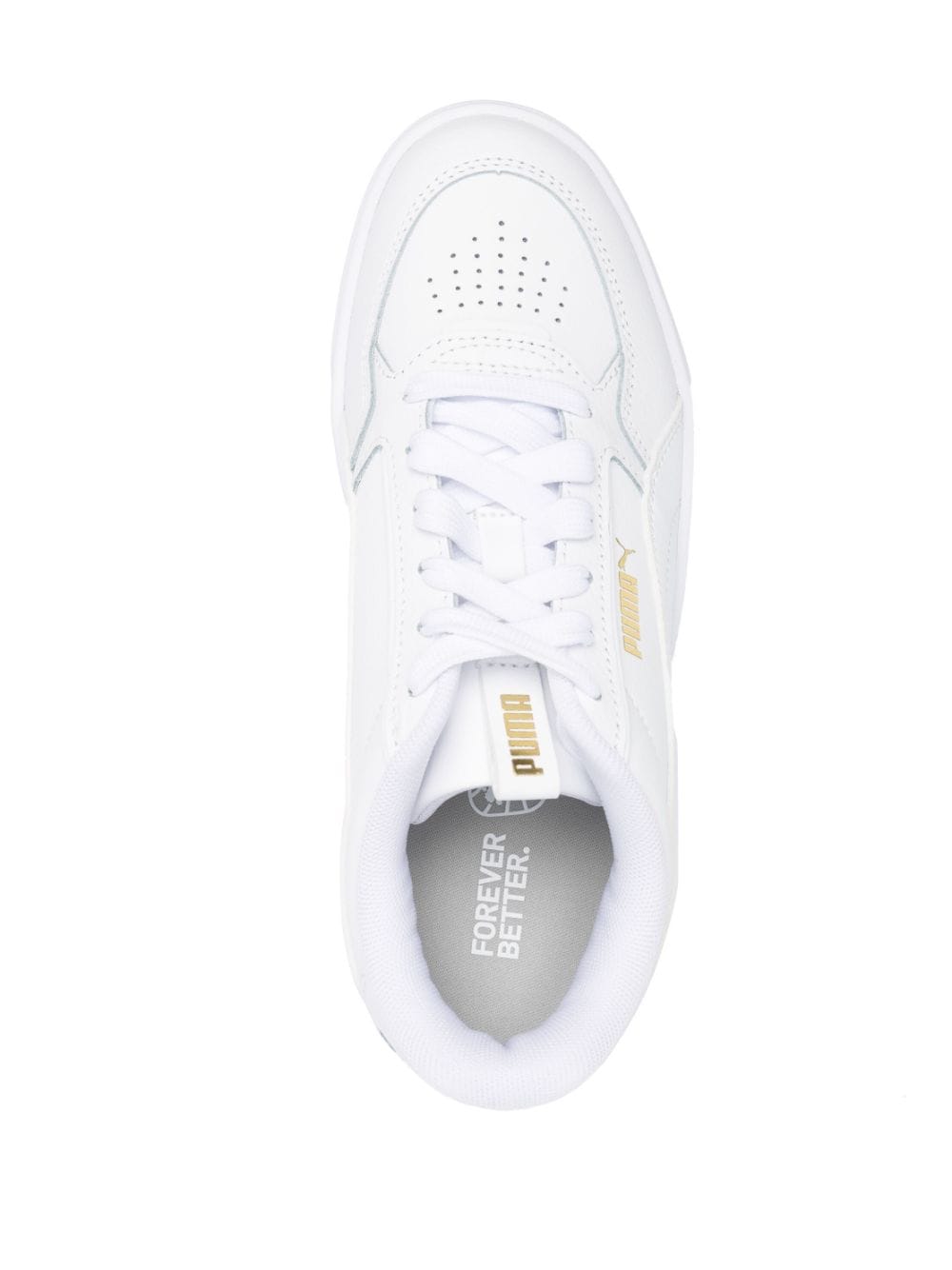 Shop Puma Karmen Rebelle Perforated Sneakers In White