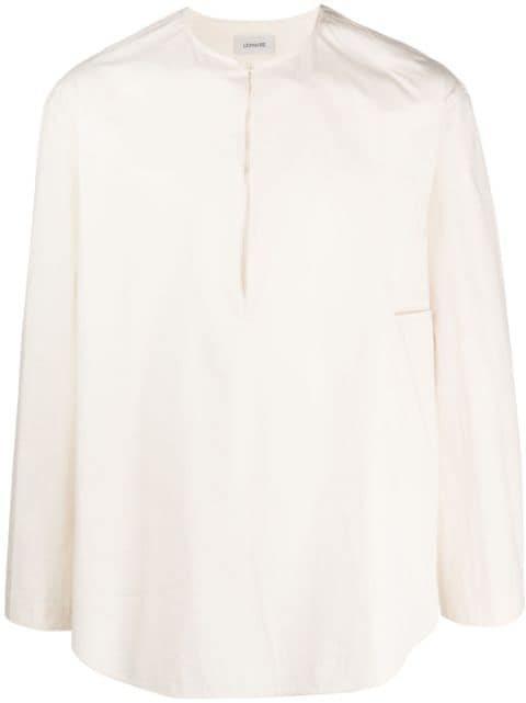 LEMAIRE collarless long-sleeved shirt