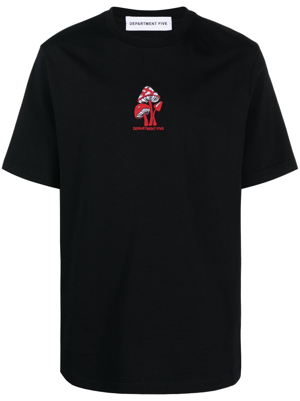 Department 5 embroidered cotton T-Shirt - Black