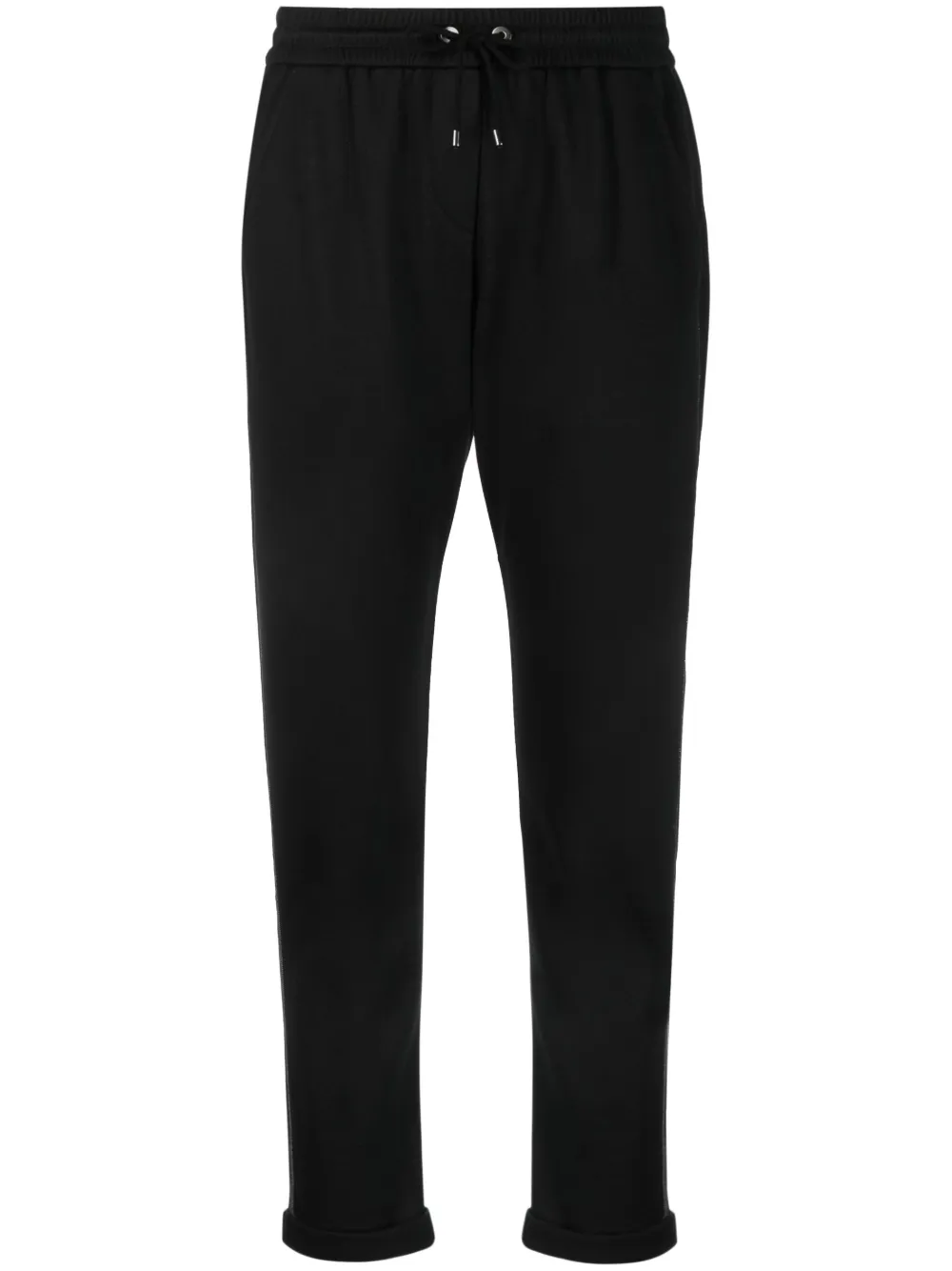 BRUNELLO CUCINELLI DRAWSTRING CROPPED TRACK PANTS