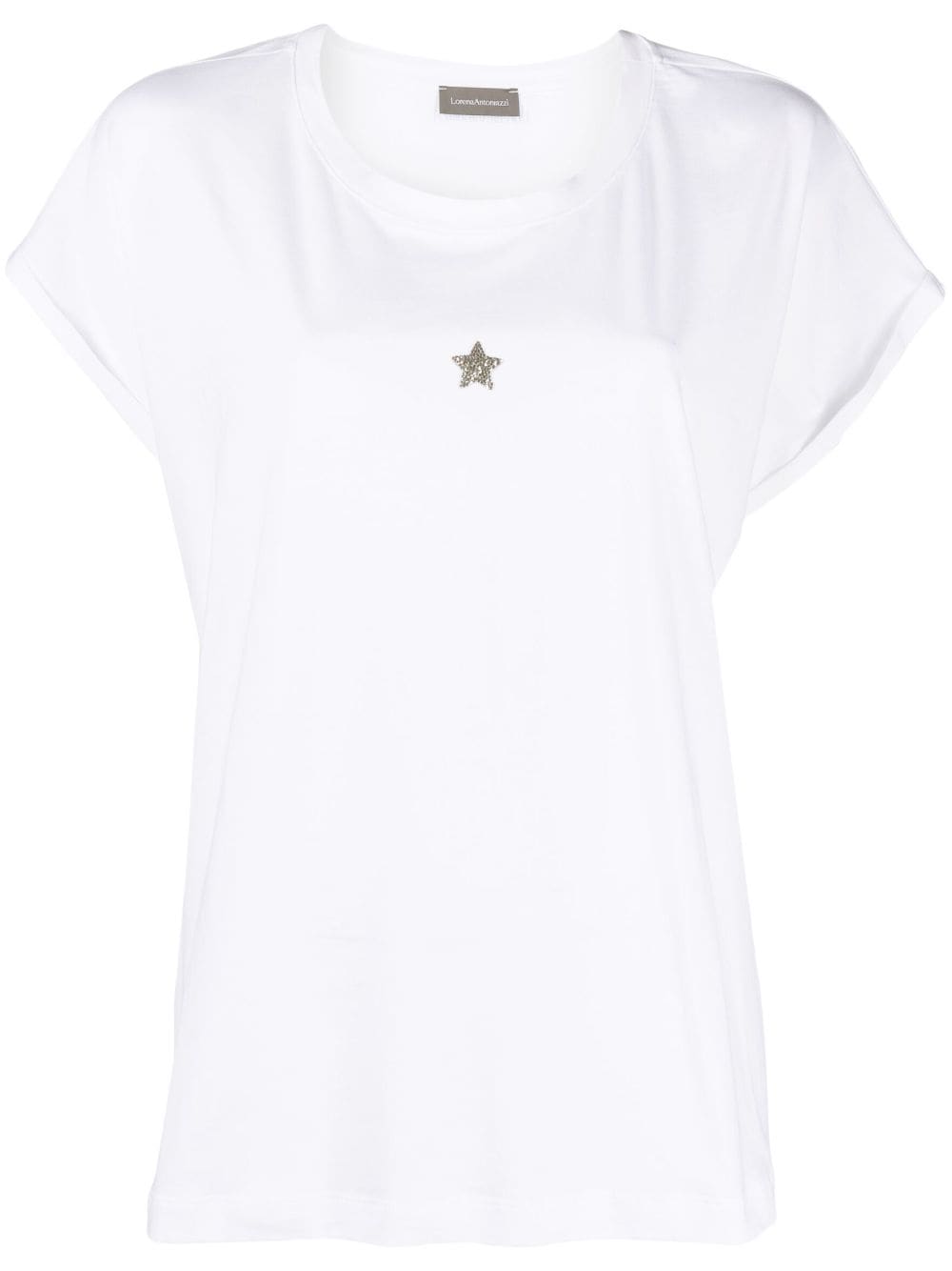 星星细节弹性棉T恤