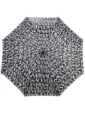 Versace logo-print umbrella - Black