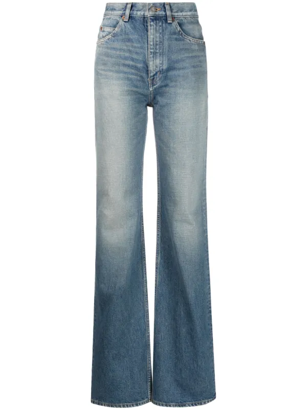 Saint Laurent high-waist Flared Jeans - Farfetch
