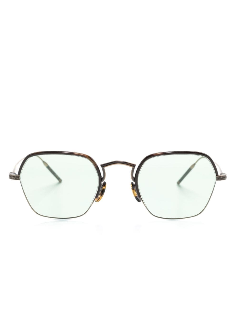 Oliver Peoples Square-frame Glasses In Green