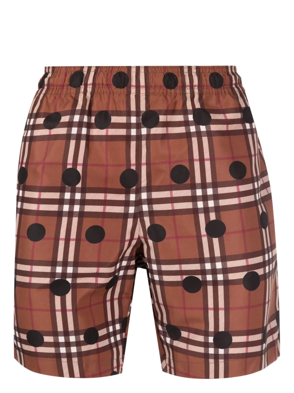 BURBERRY VINTAGE CHECK POLKA DOT-PATTERNED SWIM SHORTS