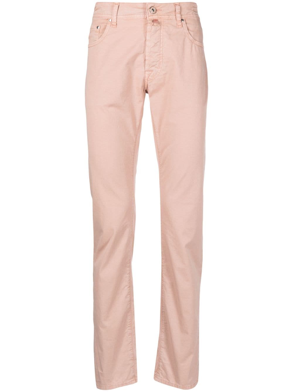 Shop Jacob Cohen Bard Slim-fit Trousers In Pink