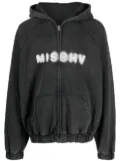 MISBHV logo-print zip-up hoodie - Black