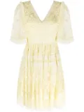 Needle & Thread Sweetheart lace minidress - Yellow