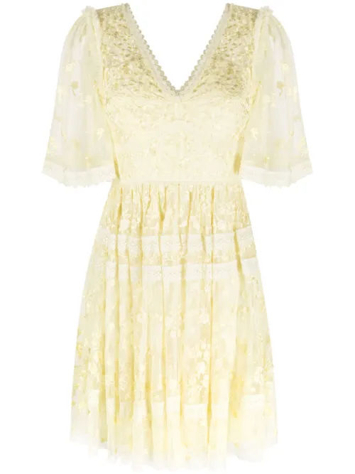 Robe courte Sweetheart en dentelle - Needle & Thread - Modalova
