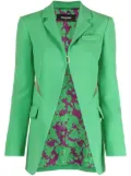 DSQUARED2 cut-out open-front blazer - Green