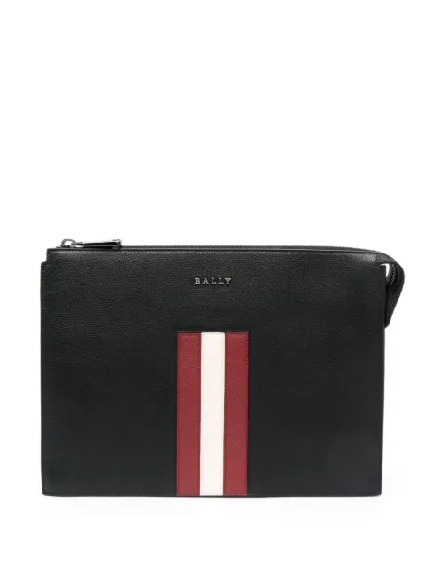 Bally 스트라이프 가죽 클러치