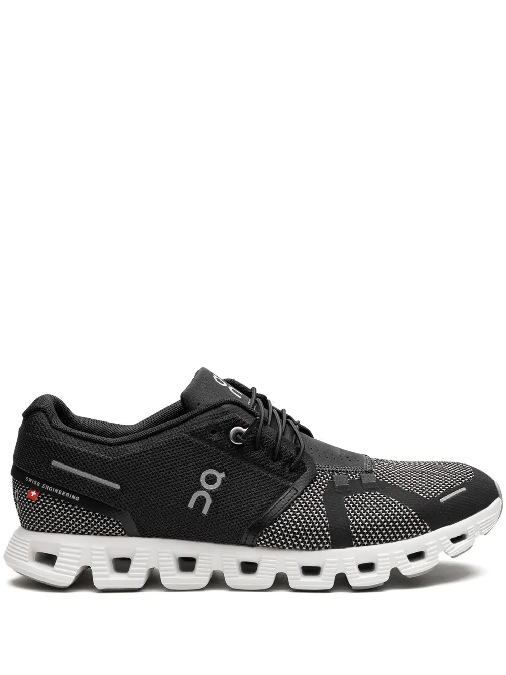 ON RUNNING CLOUD 5 "BLACK/ALLOY" SNEAKERS