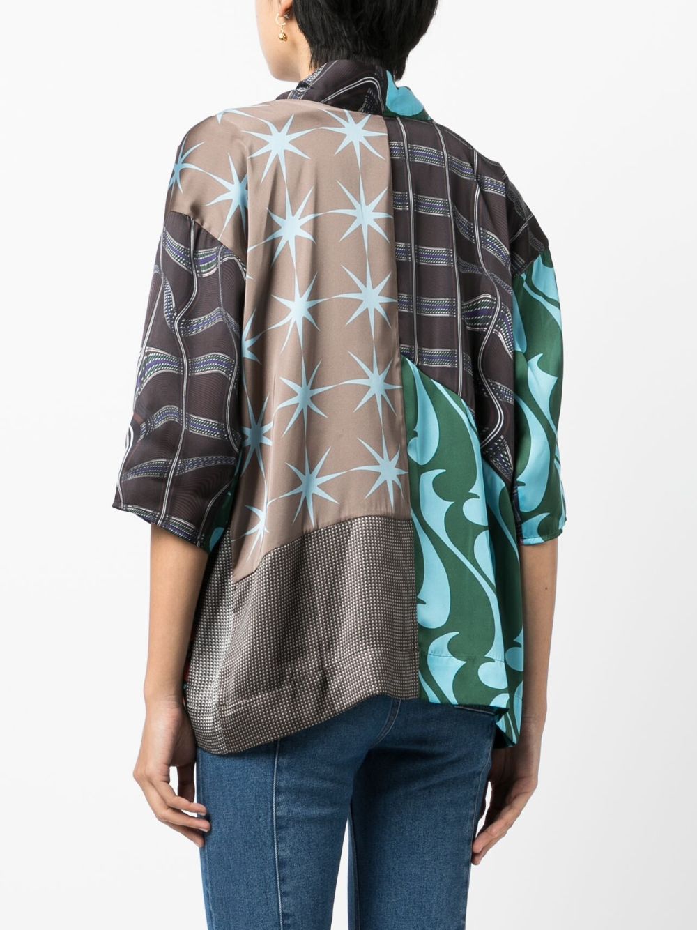 JNBY graphic-print fitted jacket Women