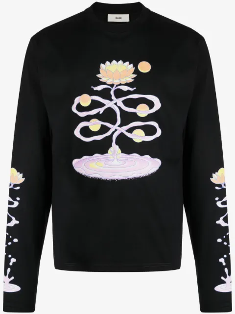 GmbH graphic-print jersey-knit sweatshirt 