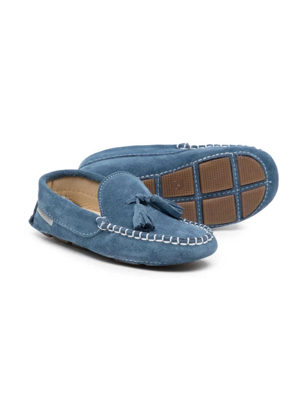BabyWalker tassel-detail suede loafers - Blauw
