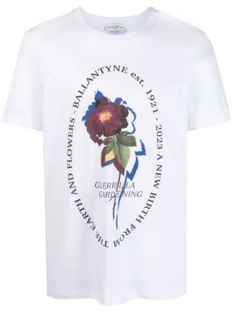 Ballantyne graphic-print cotton T-shirt