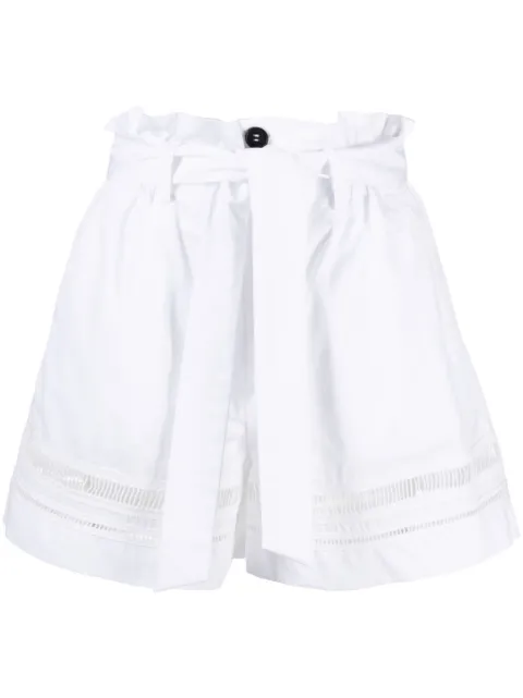 Lorena Antoniazzi belted cotton shorts