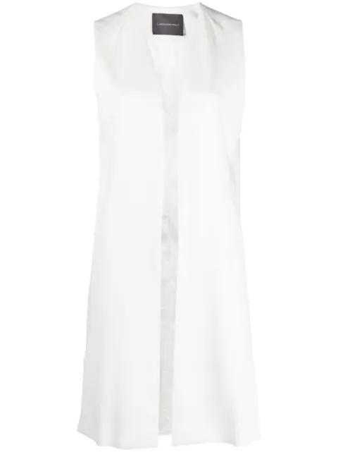 Lorena Antoniazzi sleeveless V-neck coat