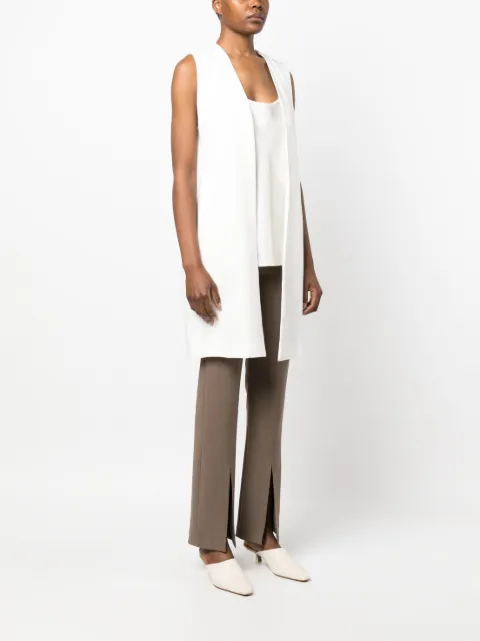 Lorena Antoniazzi sleeveless V-neck coat E2364GI04A4247 - 2